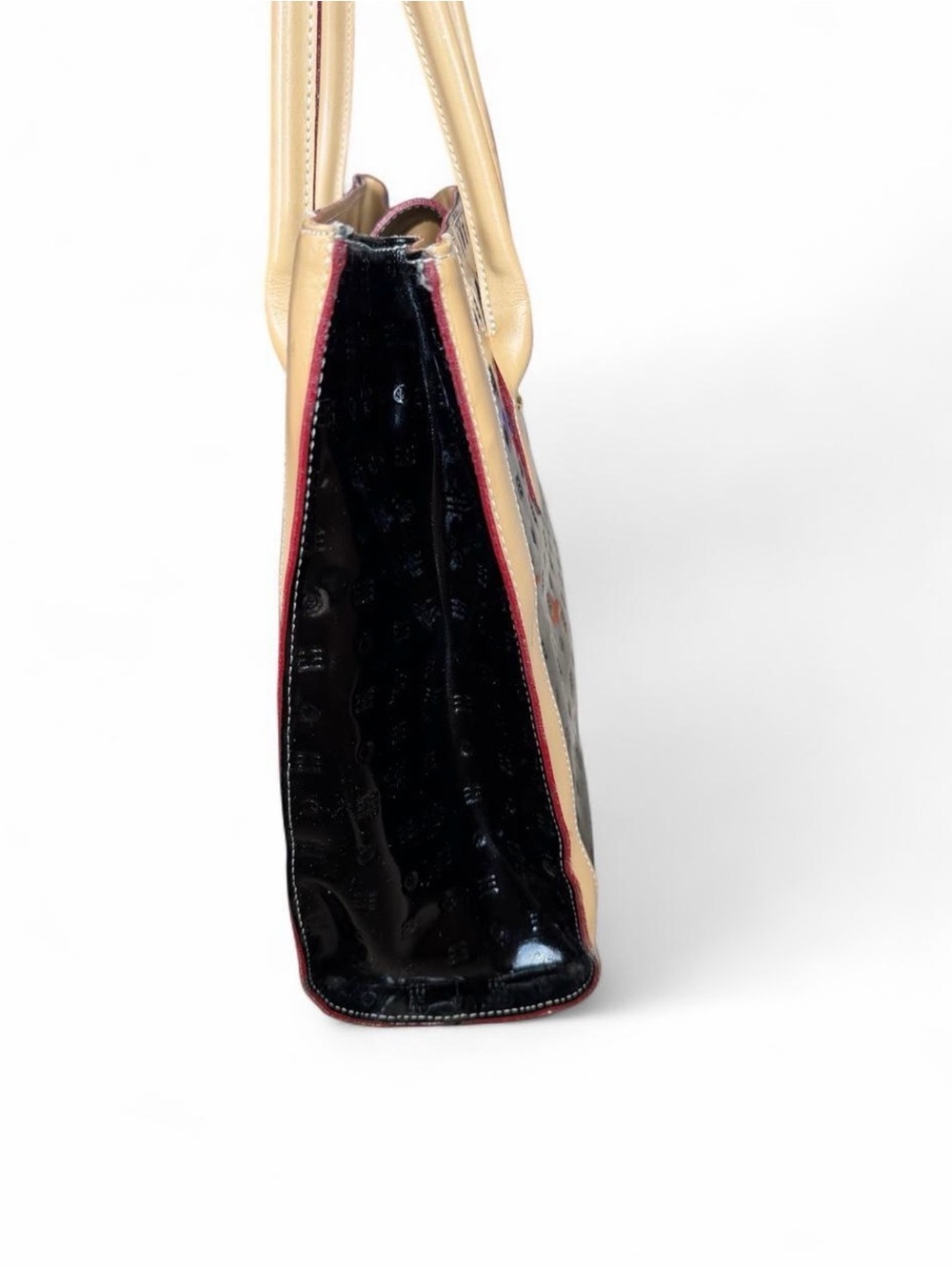 Arcadia Women’s Genuine Patent Leather Tote Bag Shoulder Purse Made in Italy - Picture 5 of 16